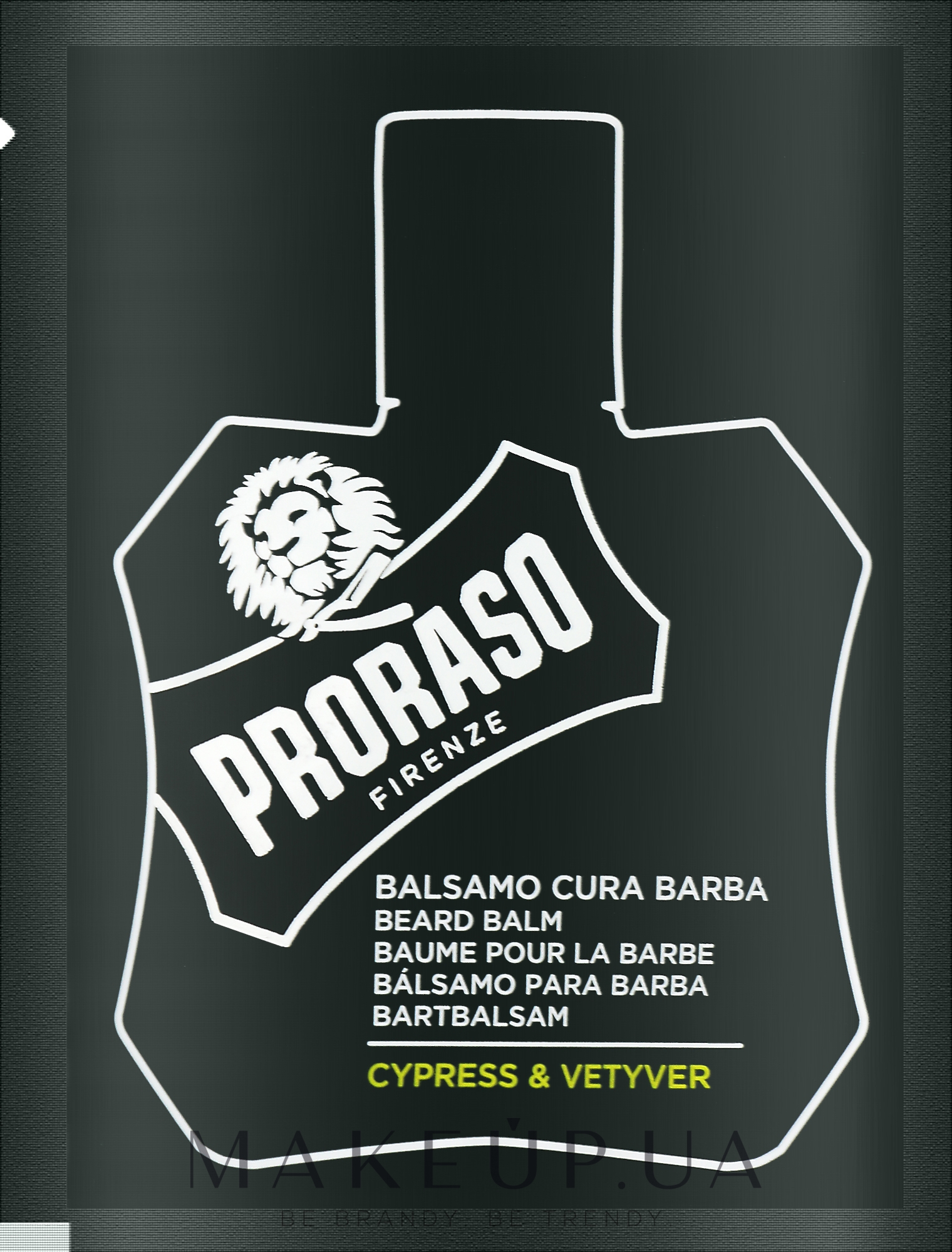 Бальзам для бороды - Proraso Cypress & Vetyver Beard Balm (пробник) — фото 3ml