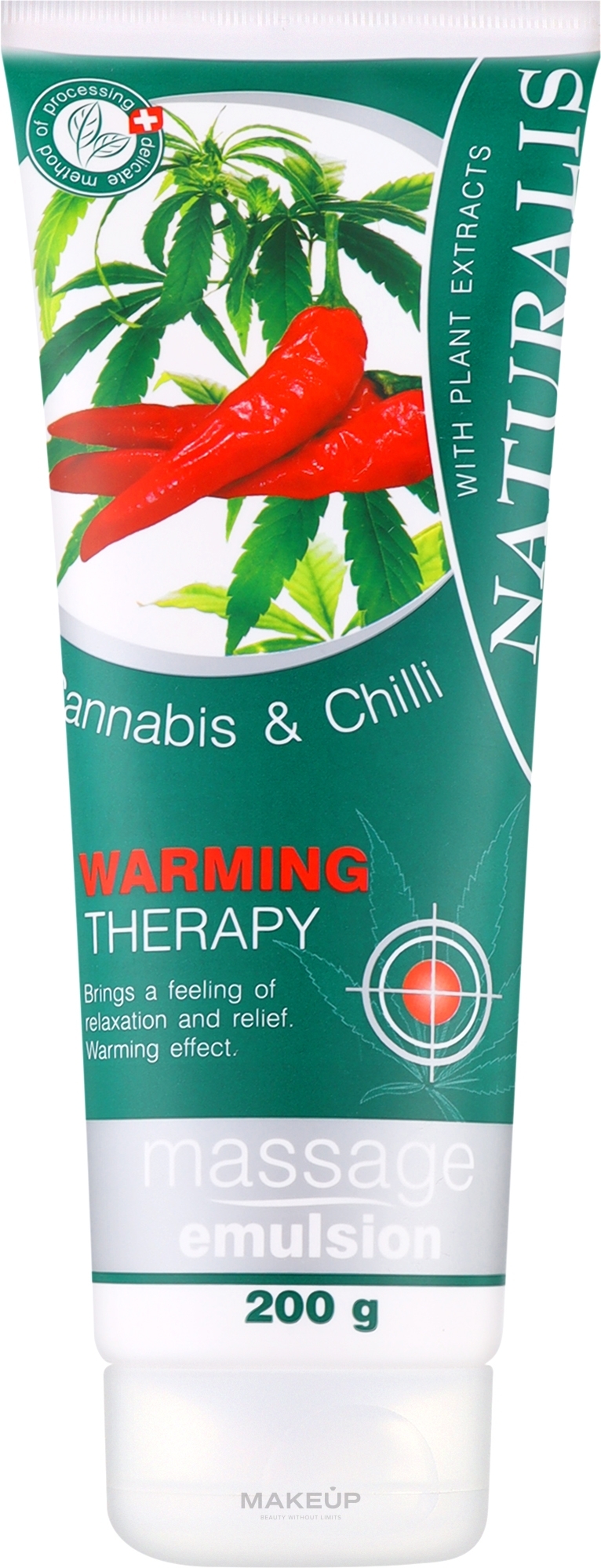 Емульсія для масажу - Naturalis Cannabis & Chilli Massage Emulsion — фото 200g