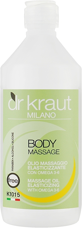 Массажное масло с эффектом эластичности из омега 3-6 - Dr.Kraut Massage Oil Elasticizing With Omega 3-6 — фото N1