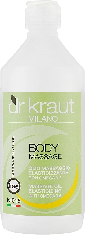 Масажна олія з ефектом еластичності з Омега 3-6 - Dr.Kraut Massage Oil Elasticizing With Omega 3-6 — фото N1