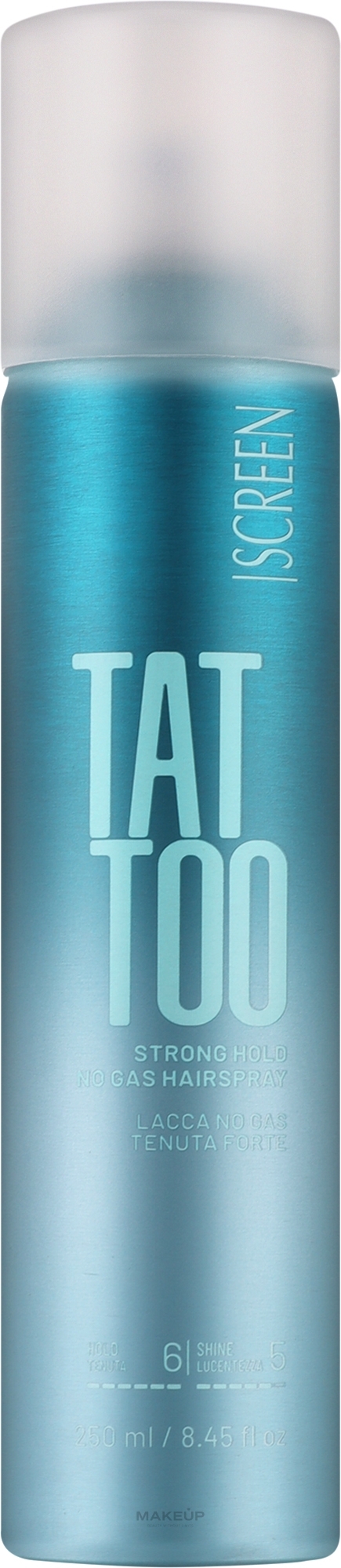 Лак для волосся без газу сильної фіксації - Screen Tattoo Strong Hold No Gas Hair Spray — фото 250ml