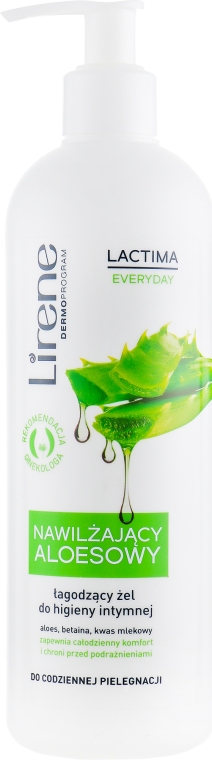 Гель для интимной гигиены "Успокаивающий", алоэ и молочная кислота - Lirene Lactima Everyday