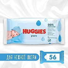 Детские влажные салфетки Pure 56 шт - Huggies — фото N1