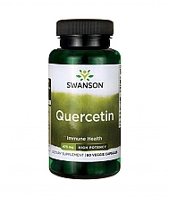 Парфумерія, косметика Харчовий антиоксидант для серця 475 мг, 60 шт. - Swanson Quercetin