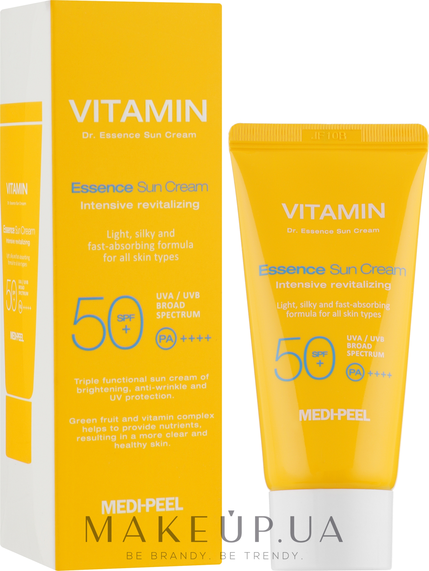 Витаминный солнцезащитный крем для лица SPF50 - Medi Peel Vitamin Dr Essence Sun Cream SPF50+ PA++++ — фото 50ml