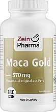 Пищевая добавка "Порошок корня маки", 570 мг, в капсулах - ZeinPharma Maca Gold 570mg — фото N1