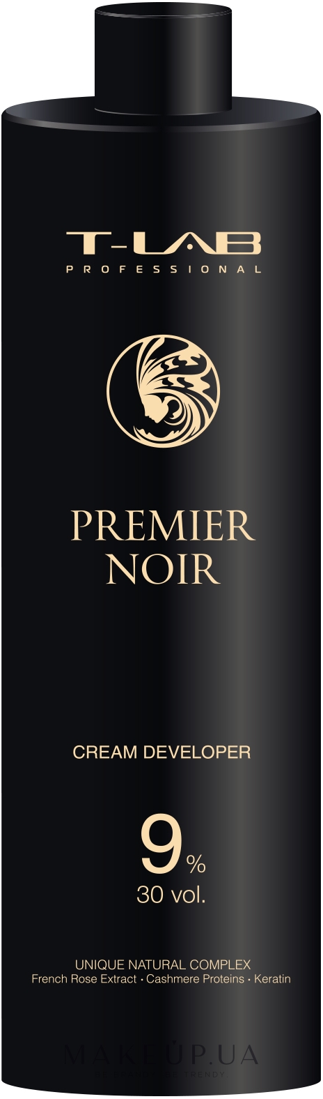Крем-проявник 9% - T-Lab Professional Premier Noir Cream Developer 30 vol. 9% — фото 1000ml