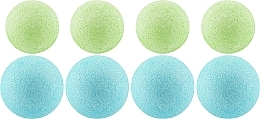 Набір бурхливих кульок для ванни - Belle Nature Spa Moments Blue Iris (bath/bomb/4x20g + bath/bomb/4x30g) — фото N3