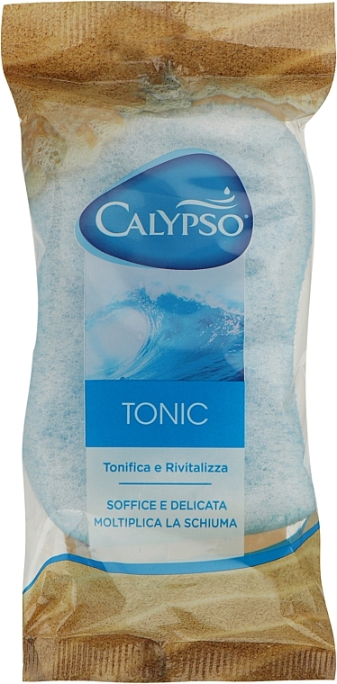 Мочалка для тела, массажная "Тоник", голубая - Calypso Tonic  — фото N1
