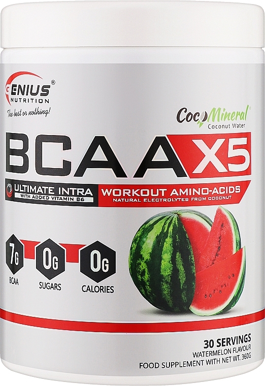 Аминокислота "BCAA-X5", арбуз - Genius Nutrition Watermelon — фото N1