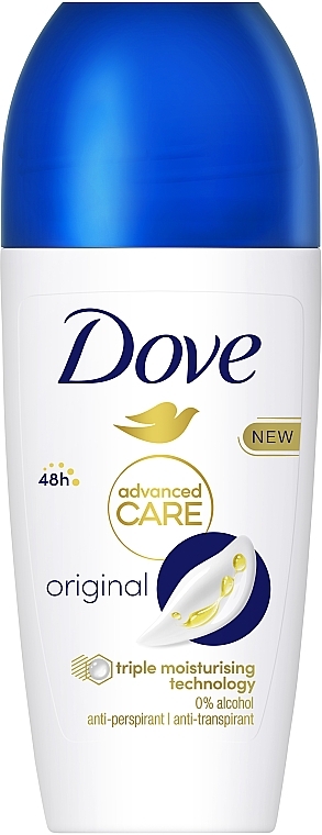 Кульковий дезодорант-антиперспірант "Original" - Dove Advanced Care Original — фото N1