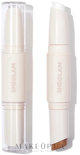 Стік-олівець для контурингу 2-в-1 - Sheglam Color & Sculpt Stick — фото Coffee and Gold