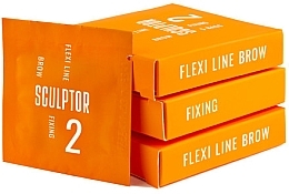Перманентный препарат для бровей - Sculptor Flexi Line Brow Fixing №2 (саше) — фото N1