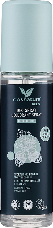 Натуральний дезодорант-спрей з шишками хмелю - Cosnature Men — фото N1