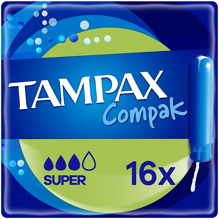Тампоны с аппликатором, 16 шт. - Tampax Compak Discreet Tampons — фото N1