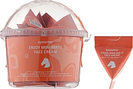 Відновлювальний крем для обличчя з кінським жиром - Ayoume Enjoy Mini Mayu Face Cream — фото N1