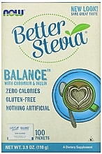 Натуральный подсластитель с хромом и инулином - Now Foods Better Stevia Balance With Chromium & Inulin — фото N1