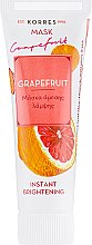 Миттєва освітлювальна маска "Грейпфрут" - Korres Grapefruit Instant Brightening Face Mask — фото N1