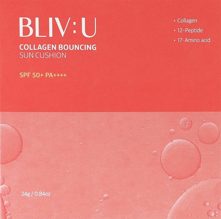 Сонцезахисний кушон із колагеном - Bliv:U Collagen Bouncing Sun Cushion — фото N4