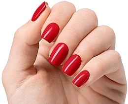 Набір гелевих наліпок для нігтів - Nooves Premium Luxe Solid Crimson Red — фото N3