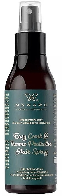 Термозахисний спрей для волосся - Mawawo Easy Comb & Thermo Protective Hair Spray — фото N2