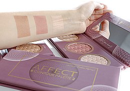 Палетка для контуринга лица - Affect Cosmetics Contour Palette 2 — фото N4