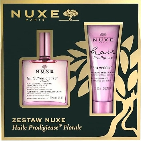 Набор - Nuxe Huile Prodigieuse Florale (oil/50ml + shm/30ml) — фото N1