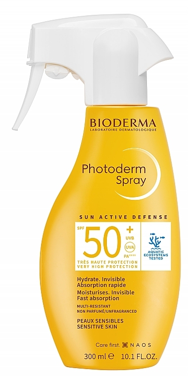 Солнцезащитный спрей для тела - Bioderma Photoderm SPF50 Spray — фото N1