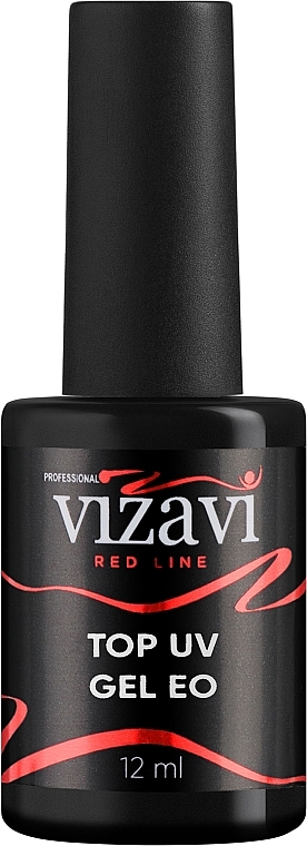 Глянцевий фінішний гель - Vizavi Professional Red Line Top UV Gel EO — фото N2