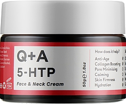 Парфумерія, косметика Крем для обличчя й шиї - Q+A 5-HTP Face & Neck Cream