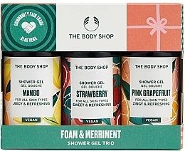 Набор - The Body Shop Foam & Merriment Shower Gel Trio (sh/gel/3x60ml) — фото N1