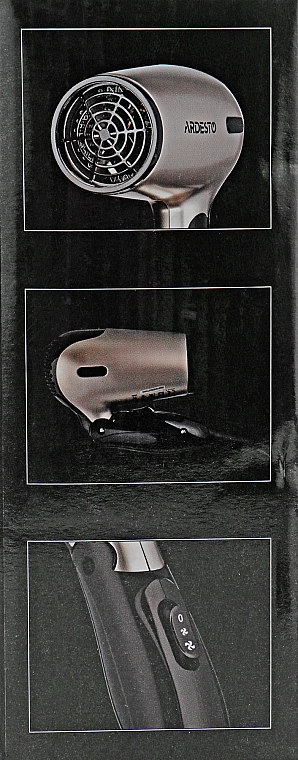 Фен для волос, дорожный - Ardesto HD-503T — фото N3