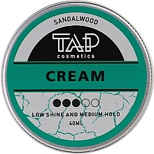 Парфумерія, косметика Крем для укладання волосся "Sandalwood" - TAP Cosmetics Cream 