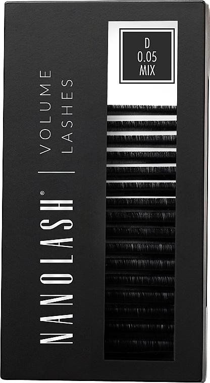 Nanolash Volume Lashes - Накладні вії D, 0.05 (6-13 мм), mix — фото N8