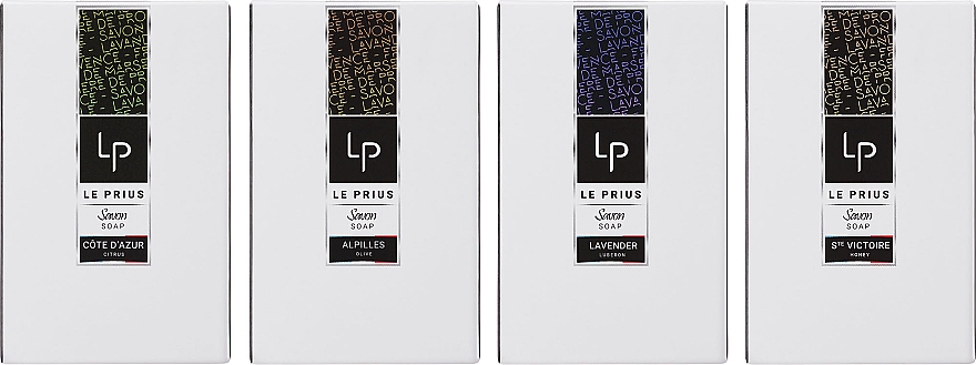 Набір - Le Prius Provence Bars Of Soar Gift Set (soap/4x125g) — фото N1