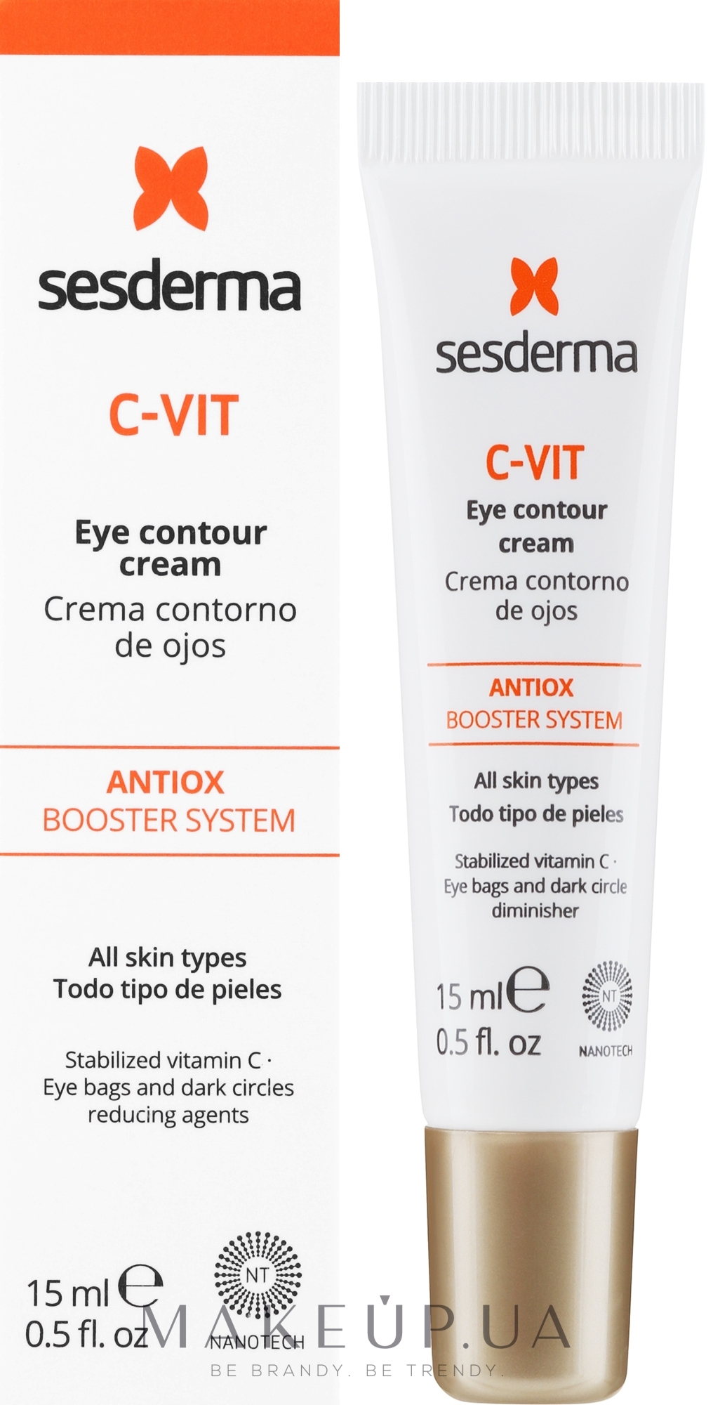 Крем для контура глаз - SesDerma Laboratories C-Vit Eye Contour Cream — фото 15ml