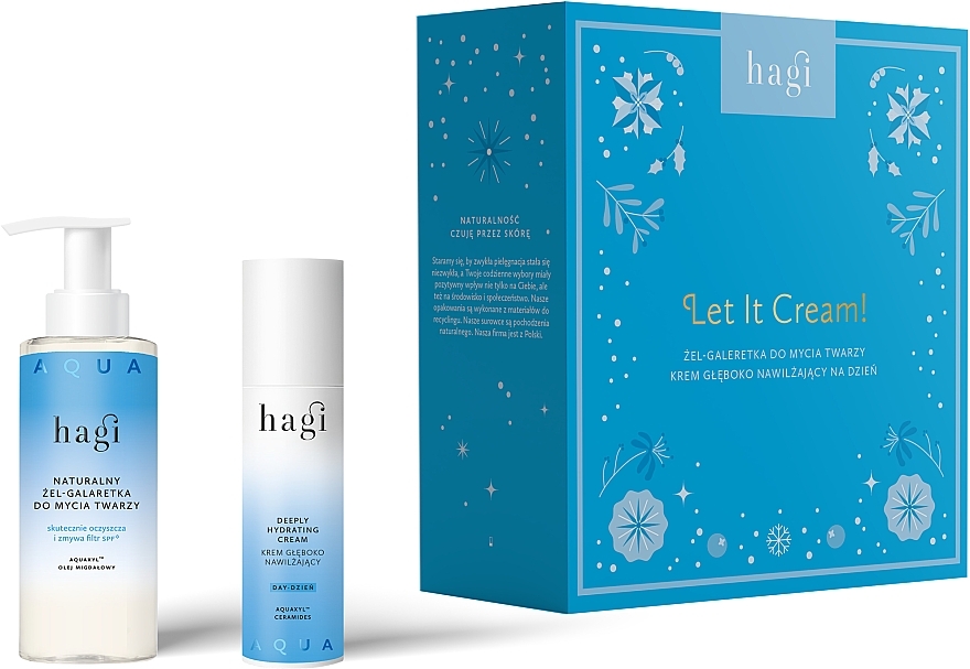 Набір - Hagi Aqua Zone Let It Cream! (cr/50ml + f/gel/150) — фото N1