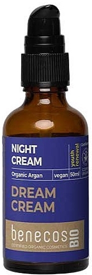 Крем для лица ночной с аргановым маслом - Benecos Bio Organic Argan Night Cream — фото N1