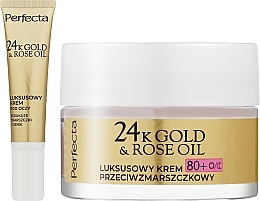 Набор - Perfecta 24K Gold & Rose Oil 80+ (f/cr/50ml + eye/cr/15ml) — фото N2