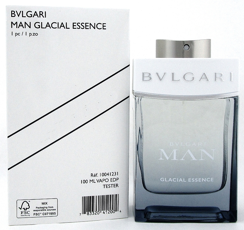 Bvlgari Man Glacial Essence - Парфюмированная вода (тестер с крышечкой) — фото N2