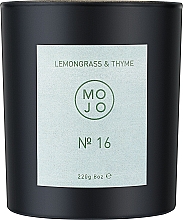 Парфумерія, косметика Mojo Lemongrass & Thyme №16 - Ароматична свічка