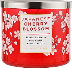 Парфумерія, косметика Аромасвічка "Japanese Cherry Blossom", три гноти - Bath and Body Works