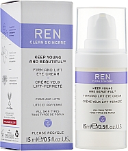 Крем для зміцнення і підтягування шкіри навколо очей - Ren Keep Young and Beautiful Firm and Lift Eye Cream — фото N2
