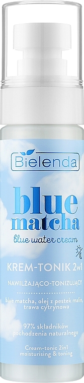 УЦЕНКА Крем-тоник для лица - Bielenda Blue Matcha Blue Water Cream * — фото N1