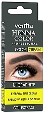 Venita Professional Henna Color Cream Eyebrow Tint Cream Goji Extract - Крем-фарба для фарбування брів з хною — фото N10