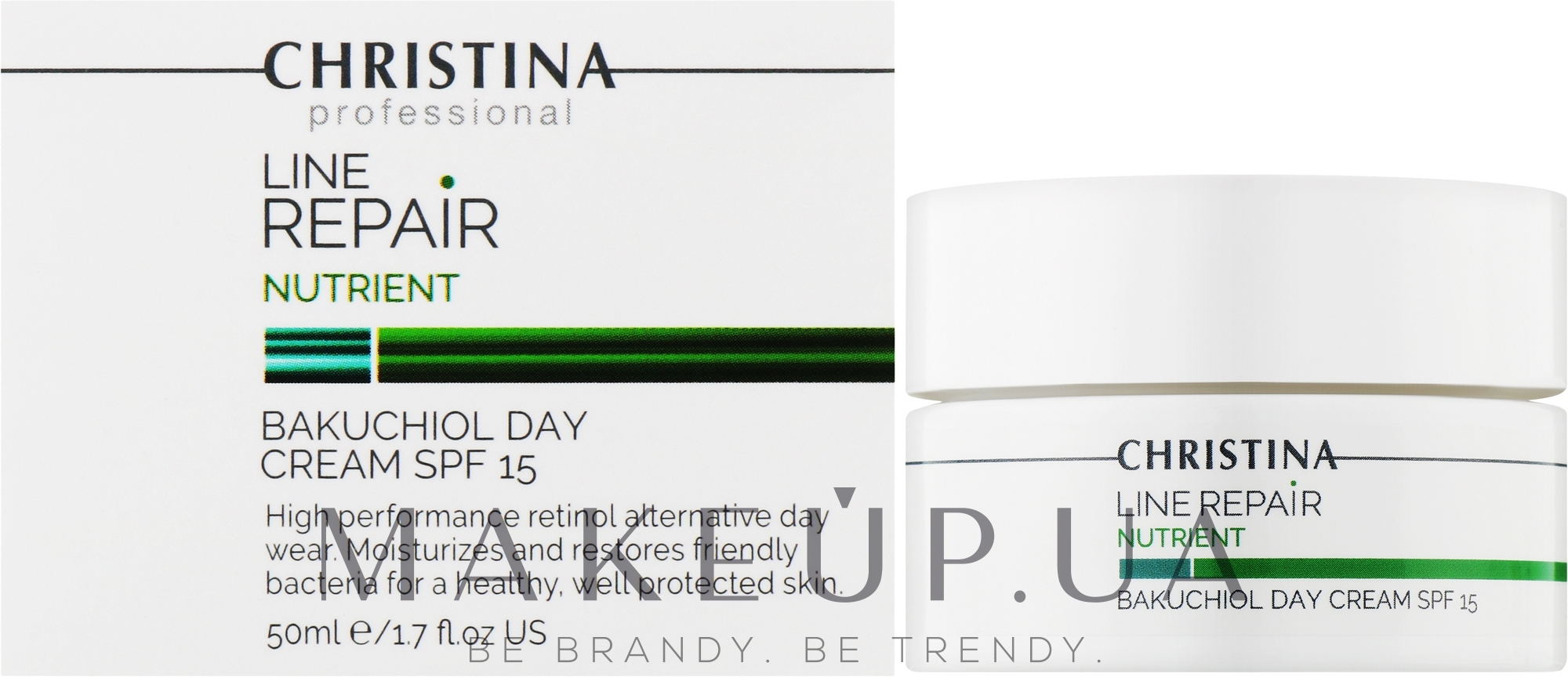 Дневной крем SPF 15 с бакучиолом для лица - Christina Line Repair Nutrient Bakuchiol Day Cream SPF 15 — фото 50ml