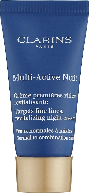 Нічний крем - Clarins Multi-Active Nuit Targets Fine Lines, Revitalizing Night Cream Normal to Dry Skin (міні) — фото N1