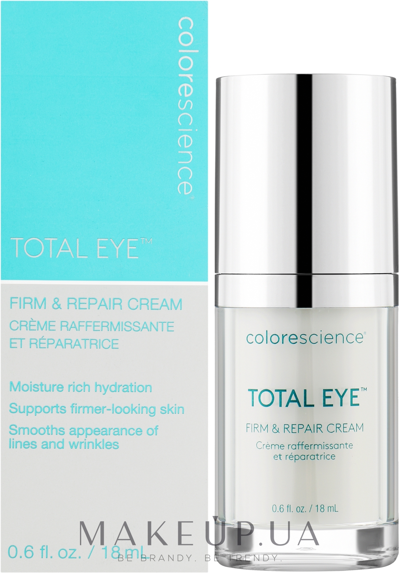 Крем для зволоження шкіри навколо очей - Colorescience Total Eye Firm & Repair Cream — фото 18ml