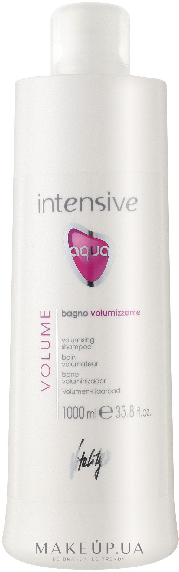 Шампунь для об'єму волосся - vitality's Intensive Aqua Volumising Shampoo — фото 1000ml