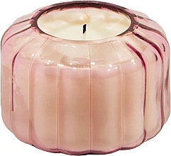 Парфумерія, косметика Ароматична свічка "Пустельний персик" - Paddywax Ripple Glass Candle Desert Peach